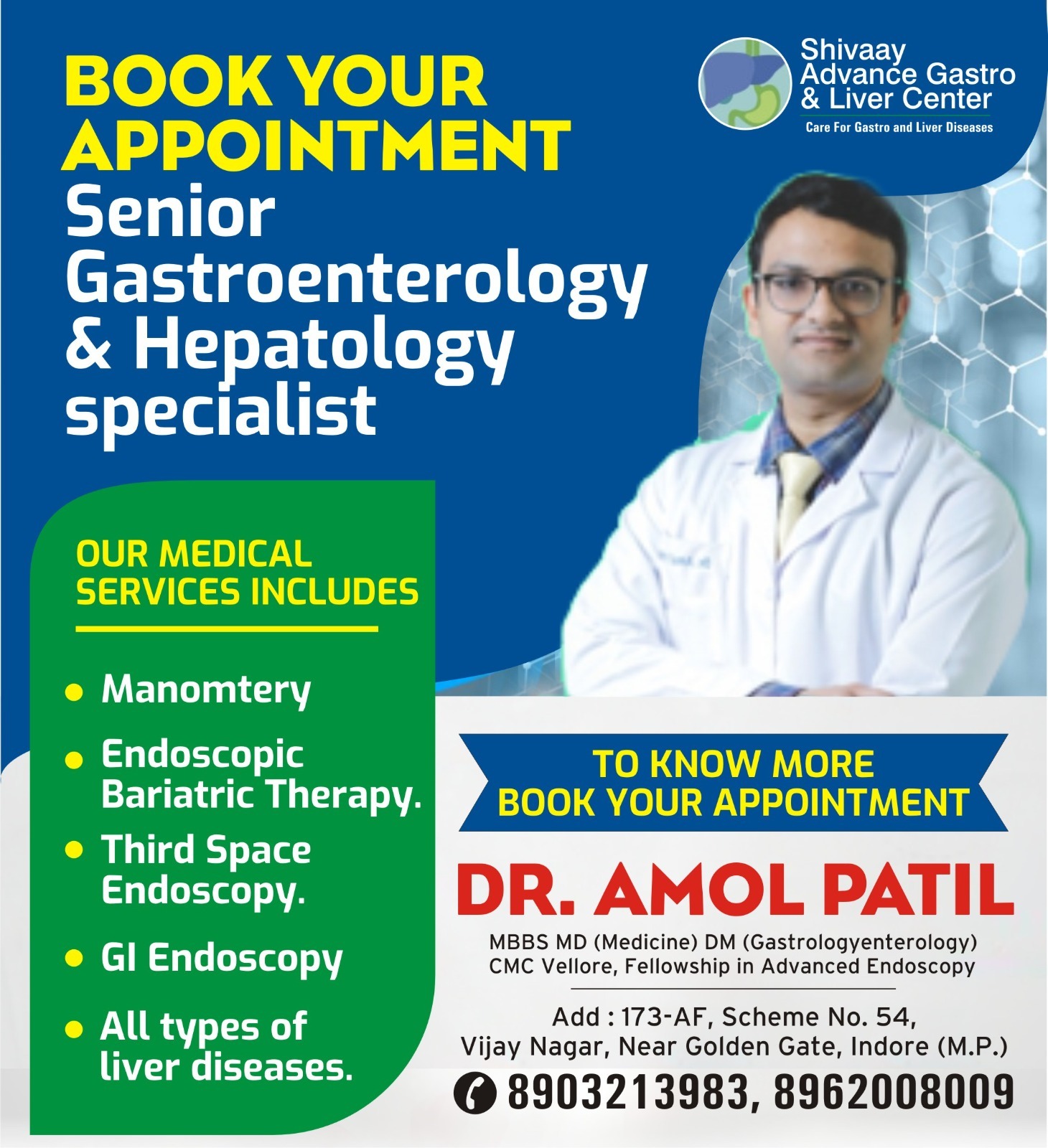 Best Gastroenterology and Hepatology Doctor in Indore