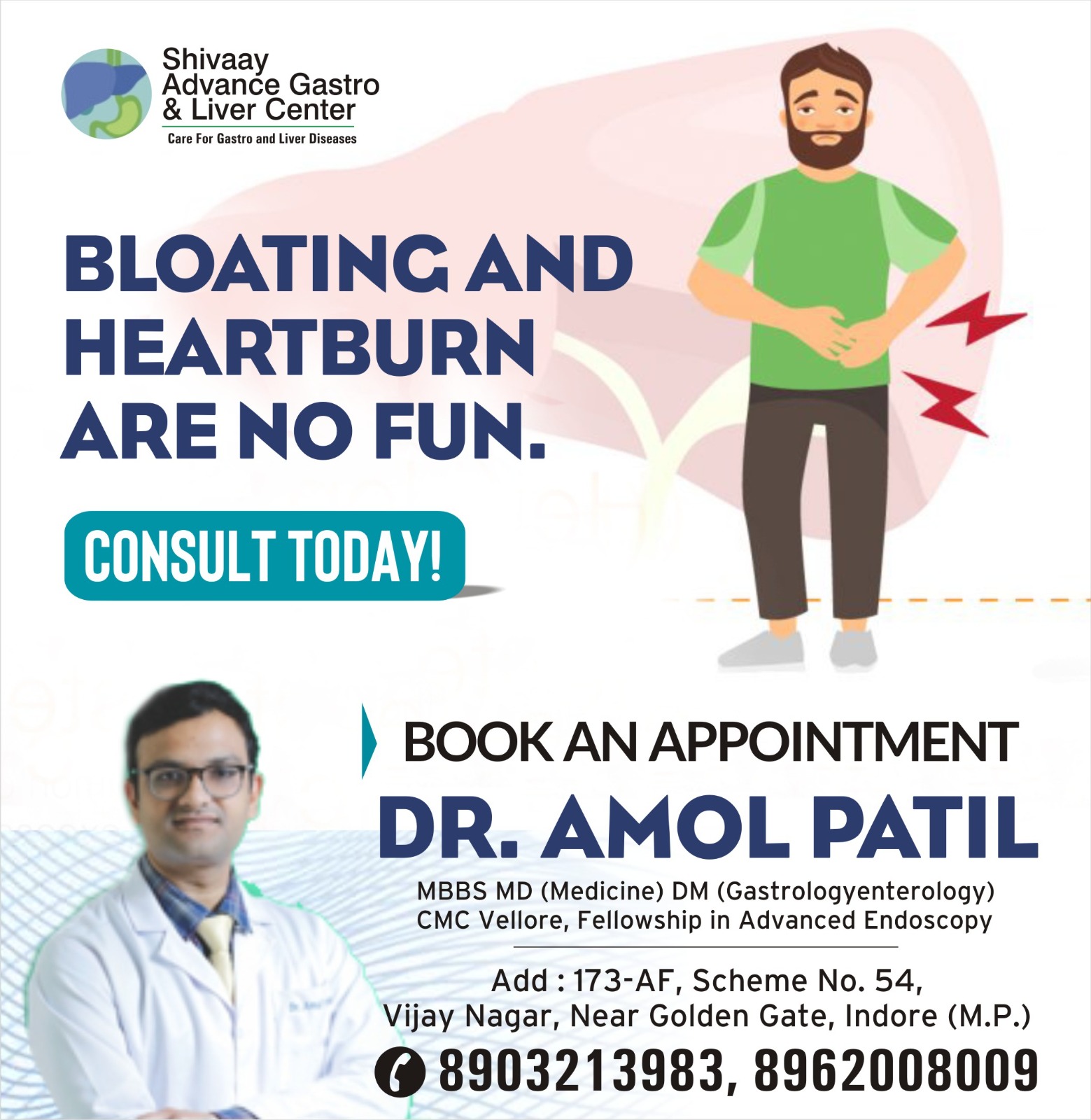 Best Doctor For Bloating And Heartburn Treatment In Ujjain