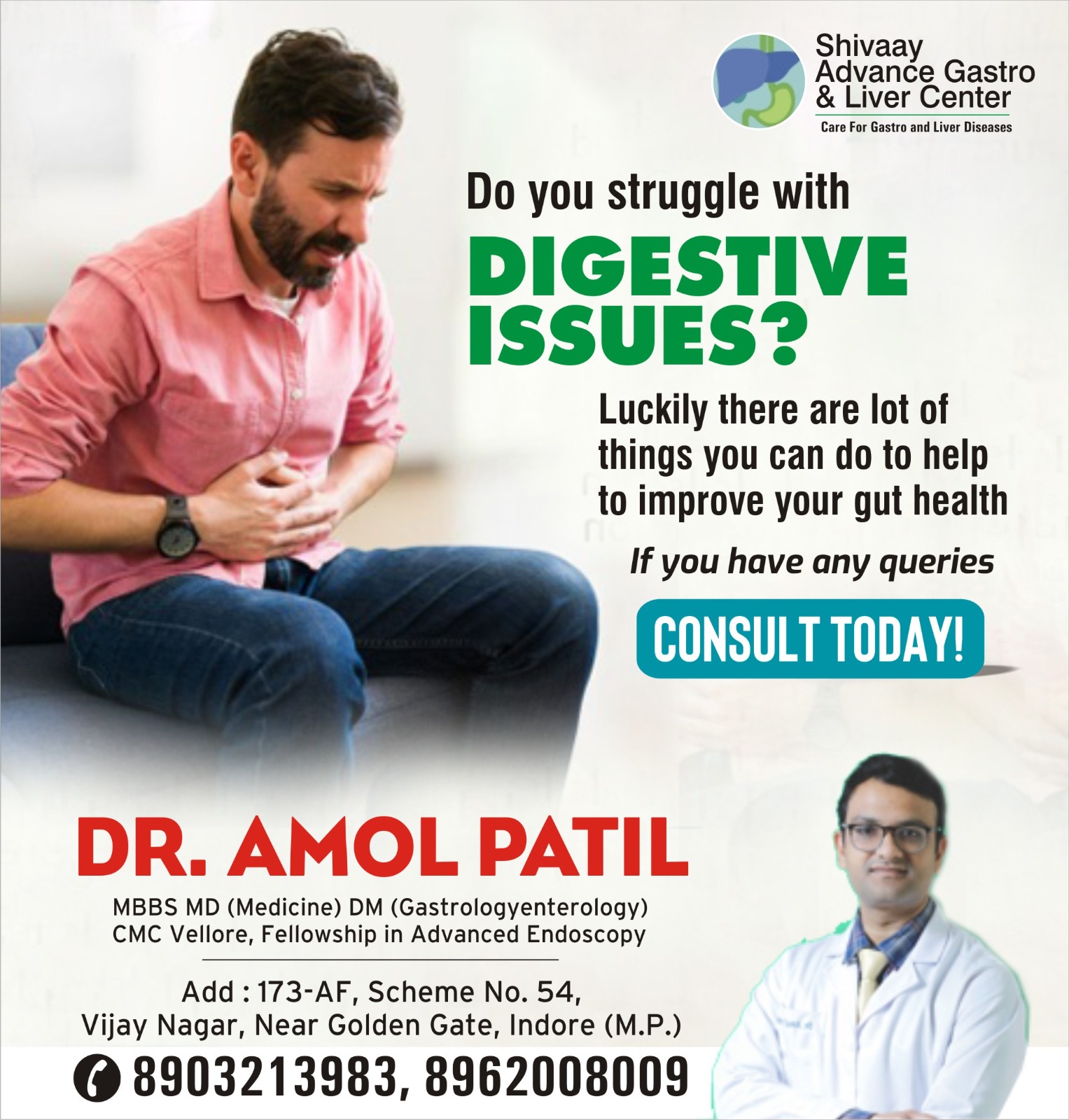 Best doctor for Digestive issue in Indore