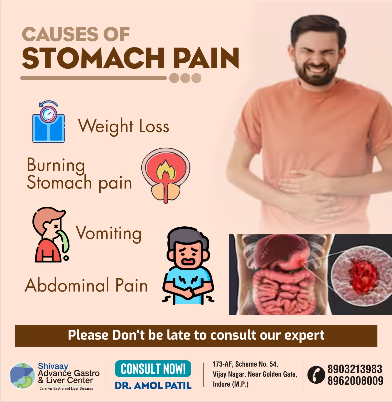 Best Doctor for Stomach Pain in Indore